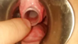 Girl in skirt impaled on a guy ' s cock
